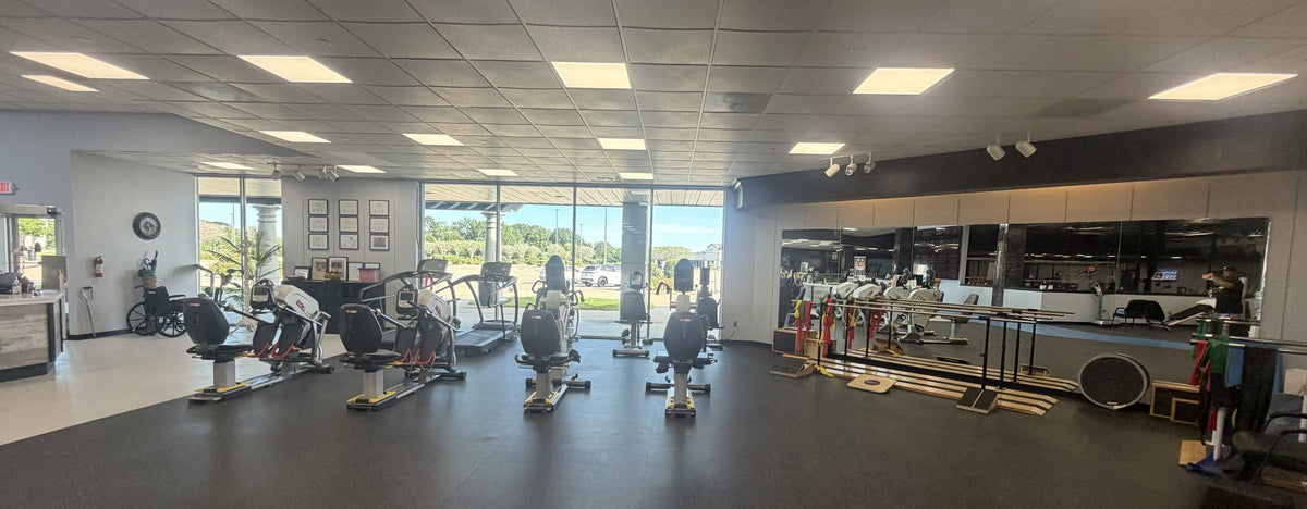 The wellness gym floor at Sealy Therapy & Wellness